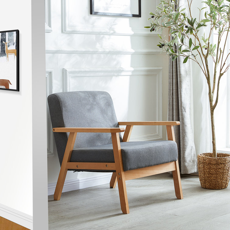 Oliver Nueva 56.5Cm Wide Linen Armchair & Reviews Wayfair.co.uk